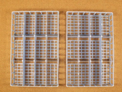 2 LESNEY MATCHBOX 12 COUNT STORAGE TRAYS HOT WHEELS AURORA BUDGIE SLOT CAR HUSKY