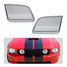 Fit For 2005-2009 Ford Mustang Smoke Headlight Replacement Lens Leftright Fit For 2005-2009 Ford Mustang Smoke Headlight Replacement Lens Leftright