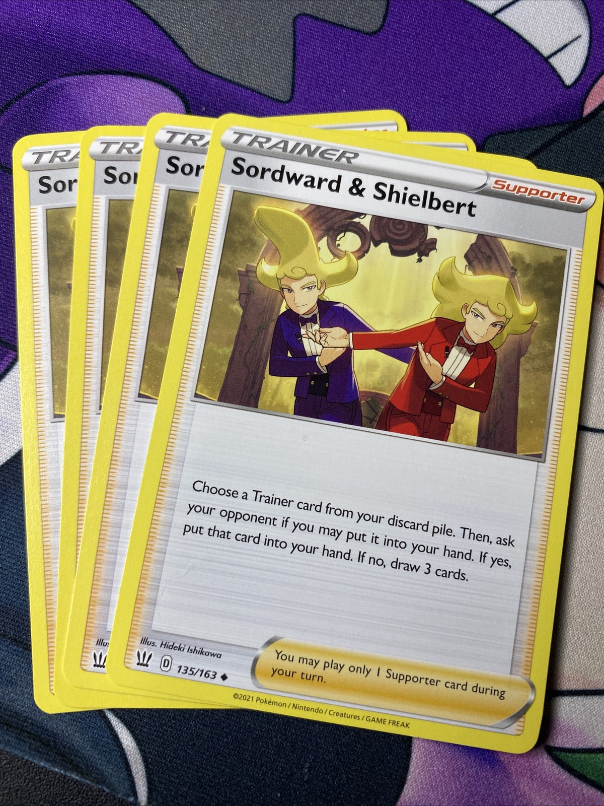 Pokemon TCG Battle Styles 4x Playset Sordward & Shielbert 135/163