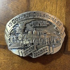 AMERICAN LEGION VTG/RARE Centennial 1986 LTD Brass Guthrie OK Belt Buckle NEW