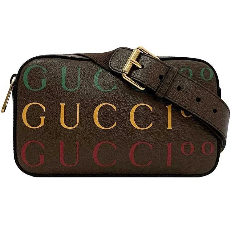 Gucci Body Bag f 22549 Marron 100ème Anniversaire 602695 Inutilisé Bon État