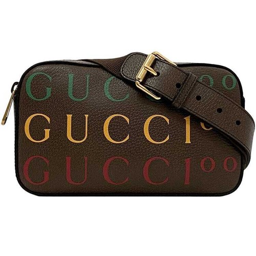 Gucci Body Bag f-22549 Brown 100th Anniversary 602695 Unused Good Condition - Afbeelding 1 van 10