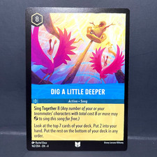 2024 DISNEY LORCANA URSULA'S RETURN DIG A LITTLE DEEPER 162/204 UNCOMMON