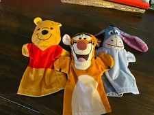 Adorable Pooh, Tiger  Eeyore Hand Puppets