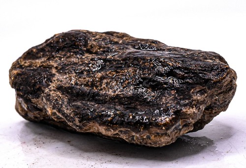 Espécimen mineral cristal fósil natural áspero ámbar negro naranja 325 quilates Indonesia - Imagen 4 de 6