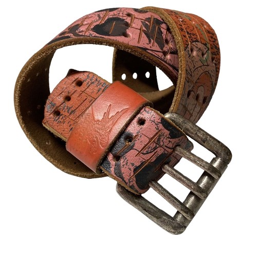 Vintage Ed Hardy Love Kills Slowly Belt Skulls Roses Rhinestones Y2K Size 29” s-l400.jpg main image 2