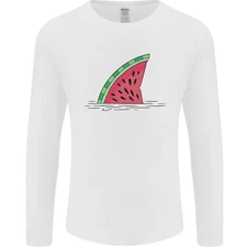 Melon Shark Fin Mens Long Sleeve T-Shirt