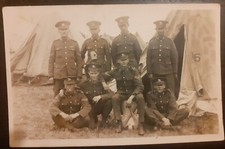  QUEENS WEST SURREY REG MILITARY POSTCARD Soldiers WW1 WWI ERA REF971