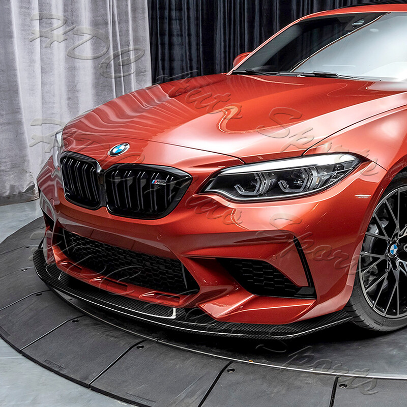 即購入OKです！BMW M2 F87用カーボンフロントスプリッター　左右セット BMW 純正 F87 M2 M Performance カーボン フロント スプリッター