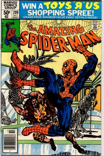 AMAZING SPIDER-MAN #209 VF/NM - 1st Appearance Calypso - 1980 Newsstand Variant