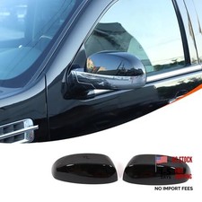 Car Door Rear View Mirror Cover Cap Compatible with Cadillac Glossy Black