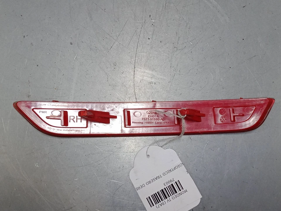 7S71515B0AC CATADIOPTRICO TRASERO DERECHO / 79003 PARA FORD MONDEO IV BA7 1.8 - Imagen 2 de 3
