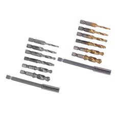 Set Rubinetto Trapano Punta Combinata Gambo Esagonale Spirale M3‐M10 per Acciaio Alluminio NUOVO