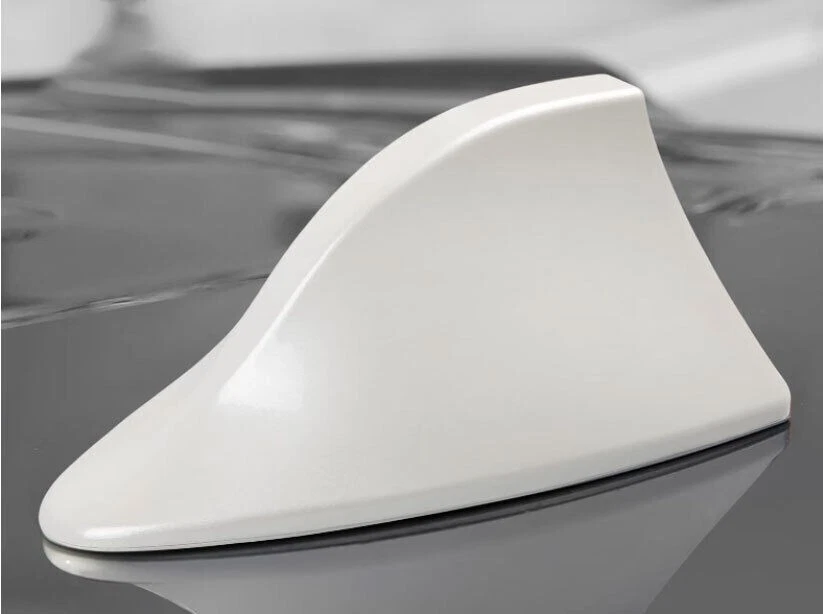 Cubierta de receptor aéreo antena aleta de tiburón blanco para Toyota Highlander 2014-2019 1X Foto 3 de 4