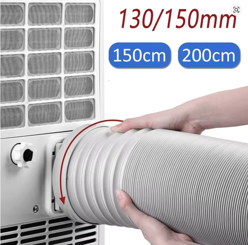 Tubo Aria Condizionatore Portatile Ricambi Climatizzatore Pinguino 150mm x 2 mt - Immagine 3 di 4