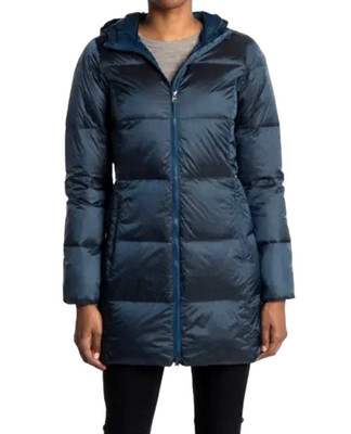 Eddie Bauer Luna Peak Down Puffer Coat Womens 2XL EB550 Fill Power Peacock Blue