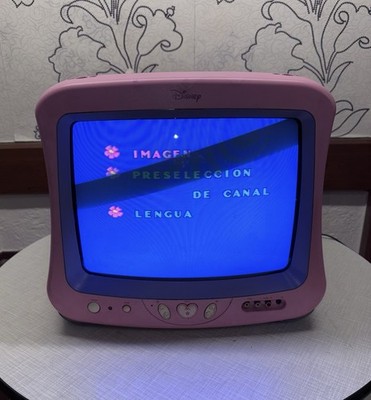 Disney MICKEY MOUSE CRT TV 13'' Röhren Fernseher Pink Retro Gaming Getestet  