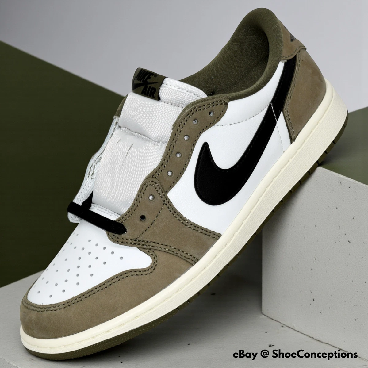 Jordan 1 Retro OG Low Medium Olive for Sale | Authenticity