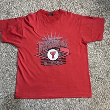 Vintage 90s Texas Tech Intramurals Recreational Sports XL T-Shirt Red USA