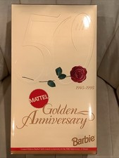 Vintage 1995 Barbie Golden Anniversary 50th Porcelain Limited Edition Doll 11.5