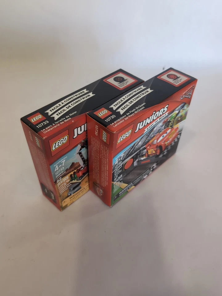 Lot Of 2 LEGO Juniors Cars 3 10730 10733 Lightning McQueen Mater NSIB Retired - Image 3 of 3