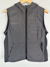 Zara Boys Hooded Vest 11-12Y 152 Gray Sleeveless Zip Up Puffer Style Outdoor