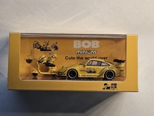 164 Diecast Minions X Porsche 911 993 Rwb With Minions Motor Bike Brand New