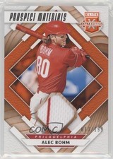 2020 Panini Elite Extra Edition Prospect Materials Orange 13/199 Alec Bohm fm0
