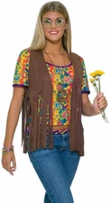 Sexy Hippie Costume Vest Female Standard