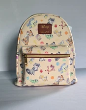 LOUNGEFLY DISNEY PRINCESS SIDEKICKS CHIBI MINI BACKPACK ~ NWT