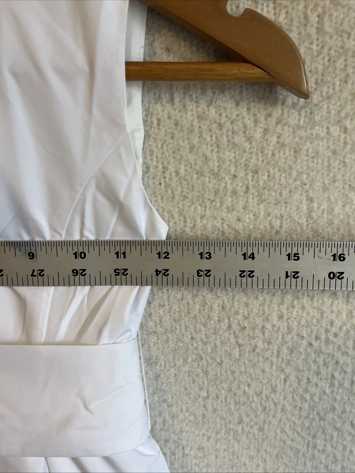 J Crew Girls' pleated bow dress in taffeta Size 8 White - Image 2 of 4