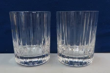 2 BACCARAT HARMONIE DOUBLE OLD FASHIONED TUMBLERS, MINT CONDITION