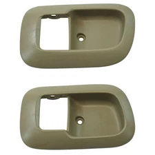 2pc Interior Door Handle Bezel Set Tan LH RH Sides for 98-03 Toyota Sienna