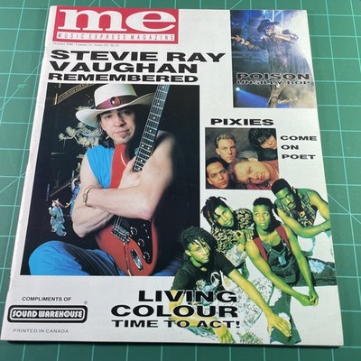ME Music Express Magazine October 1990 Stevie Ray Vaughan Pixies Living Colour