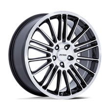 19x8 Petrol PE001 P1D Gloss Black With Machined Face Wheel 5x110 (40mm)
