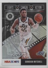2019 NBA Hoops Premium Stock Lights Camera Action Holo Donovan Mitchell #9 1b33