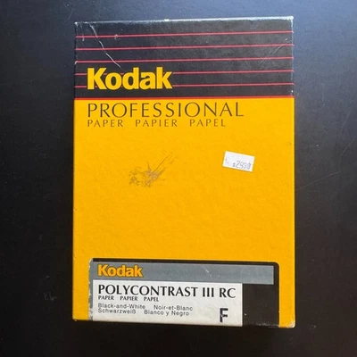 Kodak Polycontrast III RC F Glossy 5x7 Opened ~50 Sheets Darkroom Photo Paper - Image 1 of 3