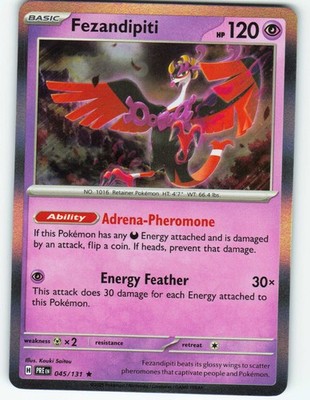 Fezandipiti - Holo - 45/131 Prismatic Evolutions - Pokémon TCG - 2025