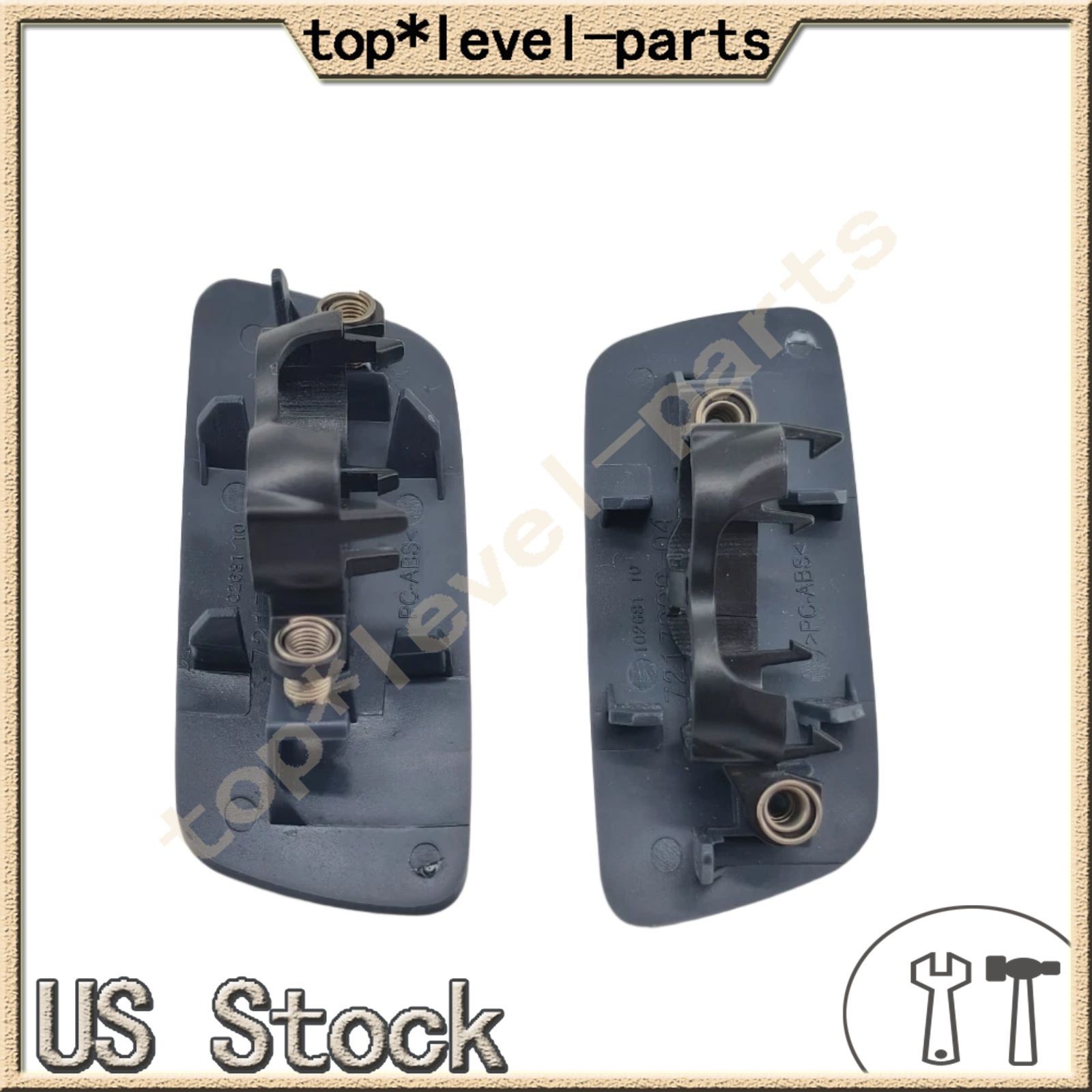 Front LH+RH Headlamp Washer Jet Cover Fit 10-18 Rolls-Royce Ghost 61677244959