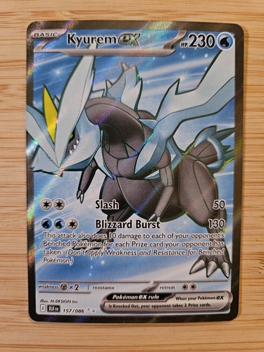 Kyurem ex 157/086 BLK Black Bolt NM Full Art Pokemon Card