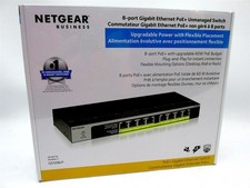 NETGEAR BUSINESS GS108LP 8 Port Gigabit Ethernet 60 W PoE Switch NEW Sealed