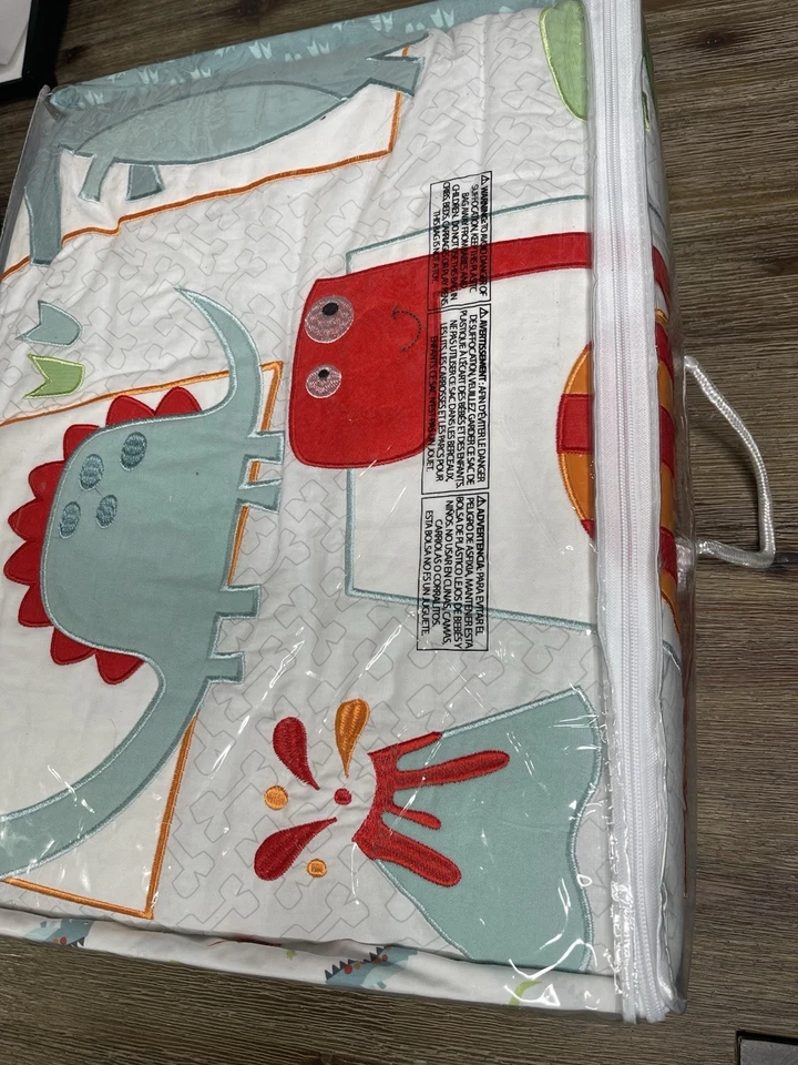 Trend Lab Dinosaur Roar Juego de 3 piezas de ropa de cama para cuna *Nuevo* Foto 4 de 4