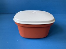 Vintage Tupperware Dampfgarer Reiskocher Sieb orange Wanne Gemüse 888-3 70er Retro