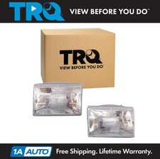 Trq Headlight Assembly Pair Lh Rh 2pc For 1993-1998 Jeep Grand Cherokee