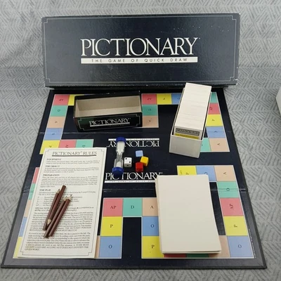 Pictionary Jeu de société Anglaise vintage Livraison Offerte 3 à 16 Ans 12 Plus - Photo 1/4