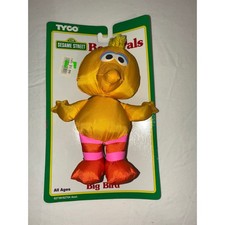 Vintage 1995 Tyco Sesame Street Bean Bag Pals Big Bird Plush New
