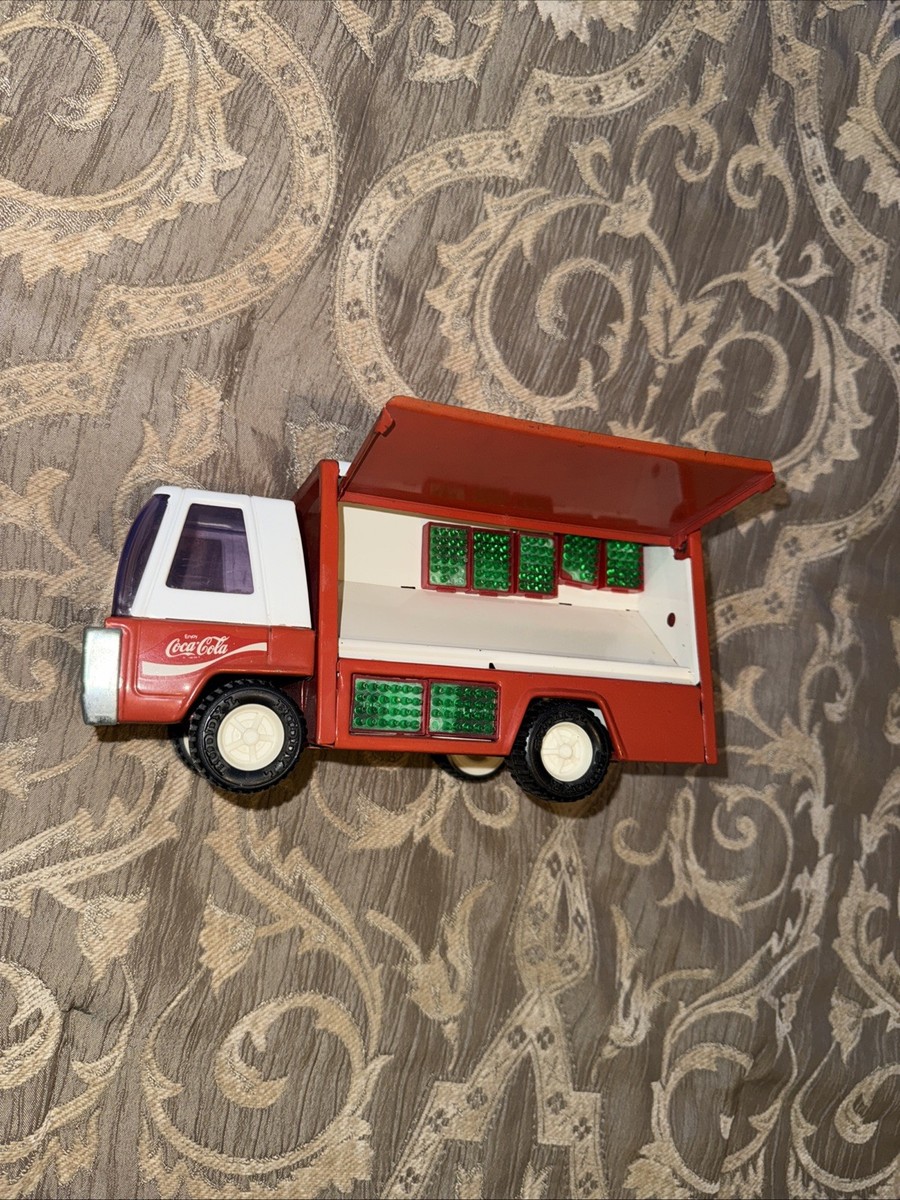 バディL　コカコーラデリバリートラック Vintage Buddy L Coca Cola 70s Steel Delivery Truck w/ Handtruck