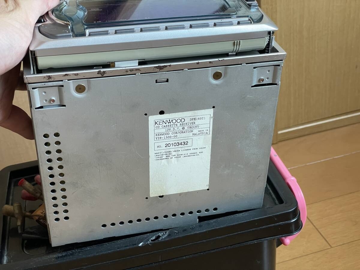 KENWOOD DPX-4021 Car Audio CD Cassette w/Cable Maintenance