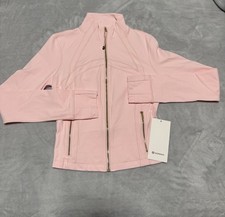 Lululemon Define Cropped Jacket Nulu, Color: Blush Quartz/Gold, Size: 6. LW3HJFS