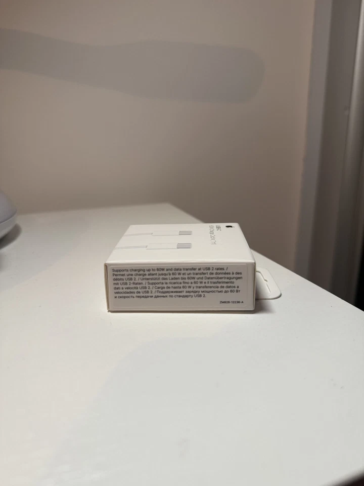 ORIGINAL APPLE CÂBLE 1M CHARGEUR 60W USB-C UNIVERSEL NEUF IPHONE 14/15/16/17 - Photo 4/4